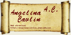 Angelina Čavlin vizit kartica